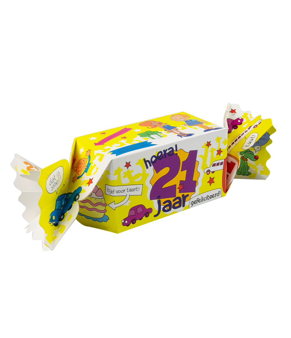 Snoepverpakking 21 jaar