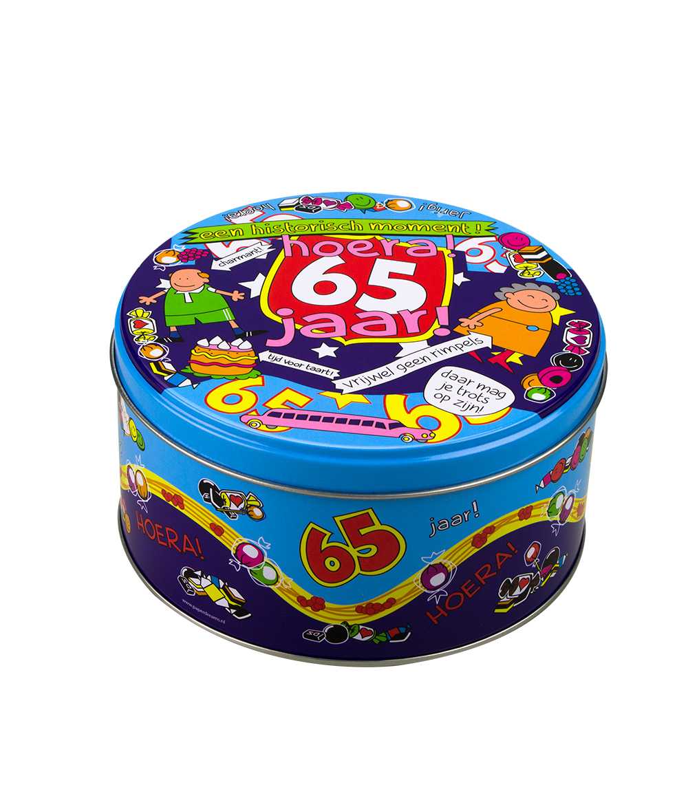 Snoeptrommel 65 jaar