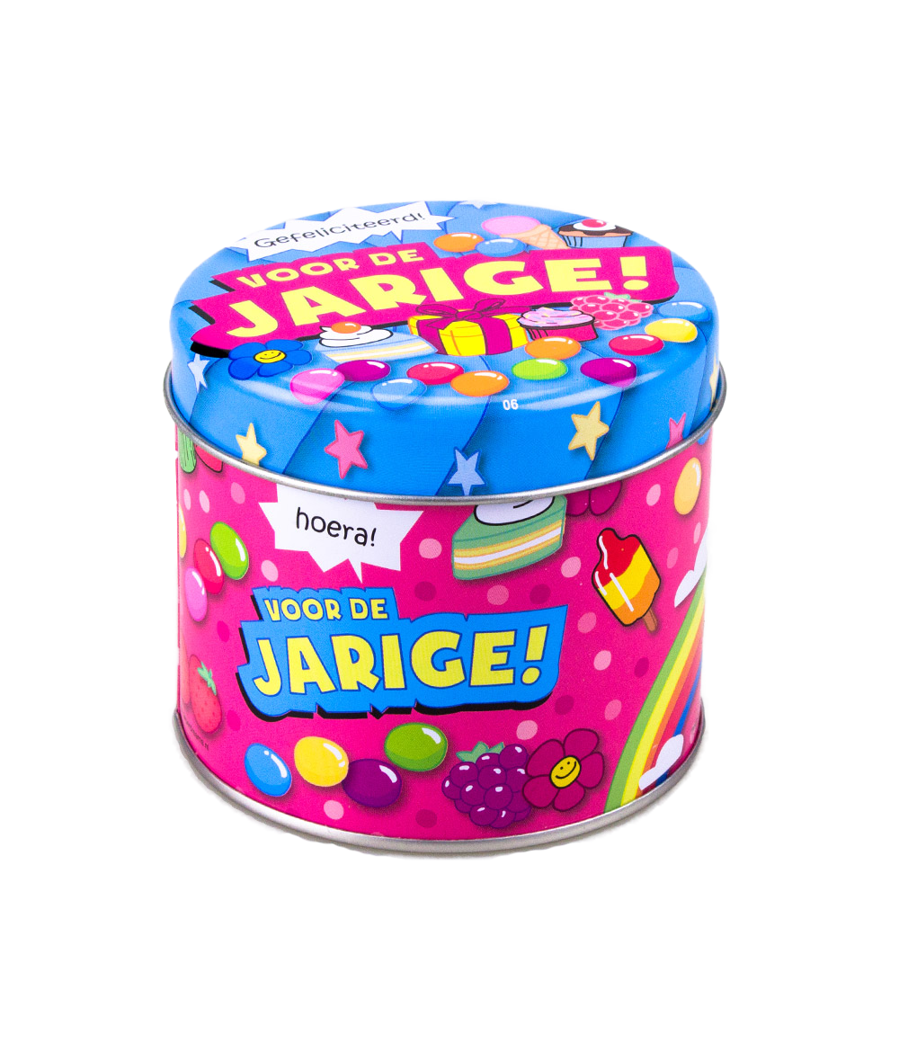 Snoepblikje Jarige