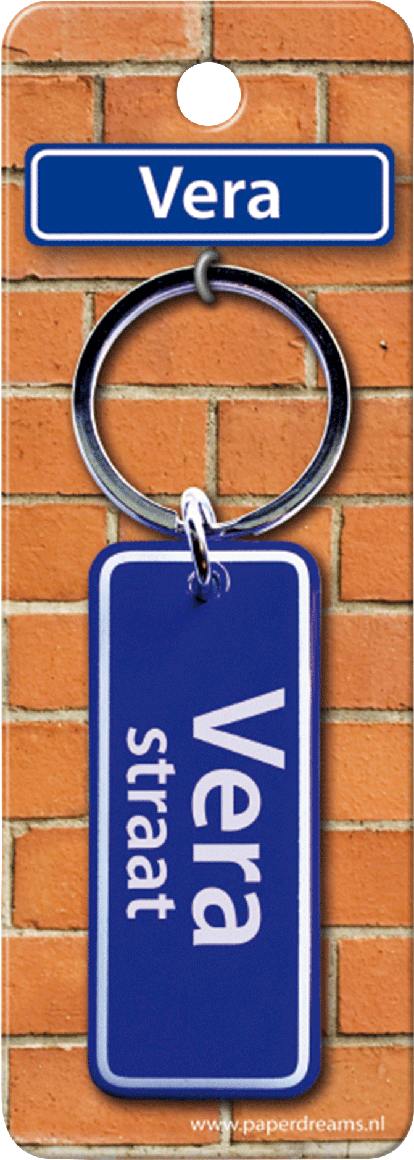 Vera Straat sleutelhanger