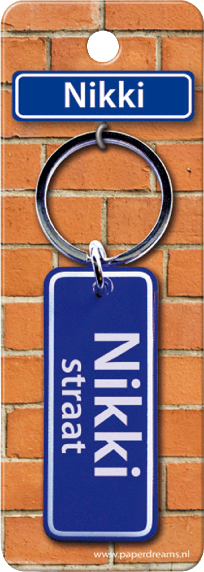 Nikki Straat sleutelhanger