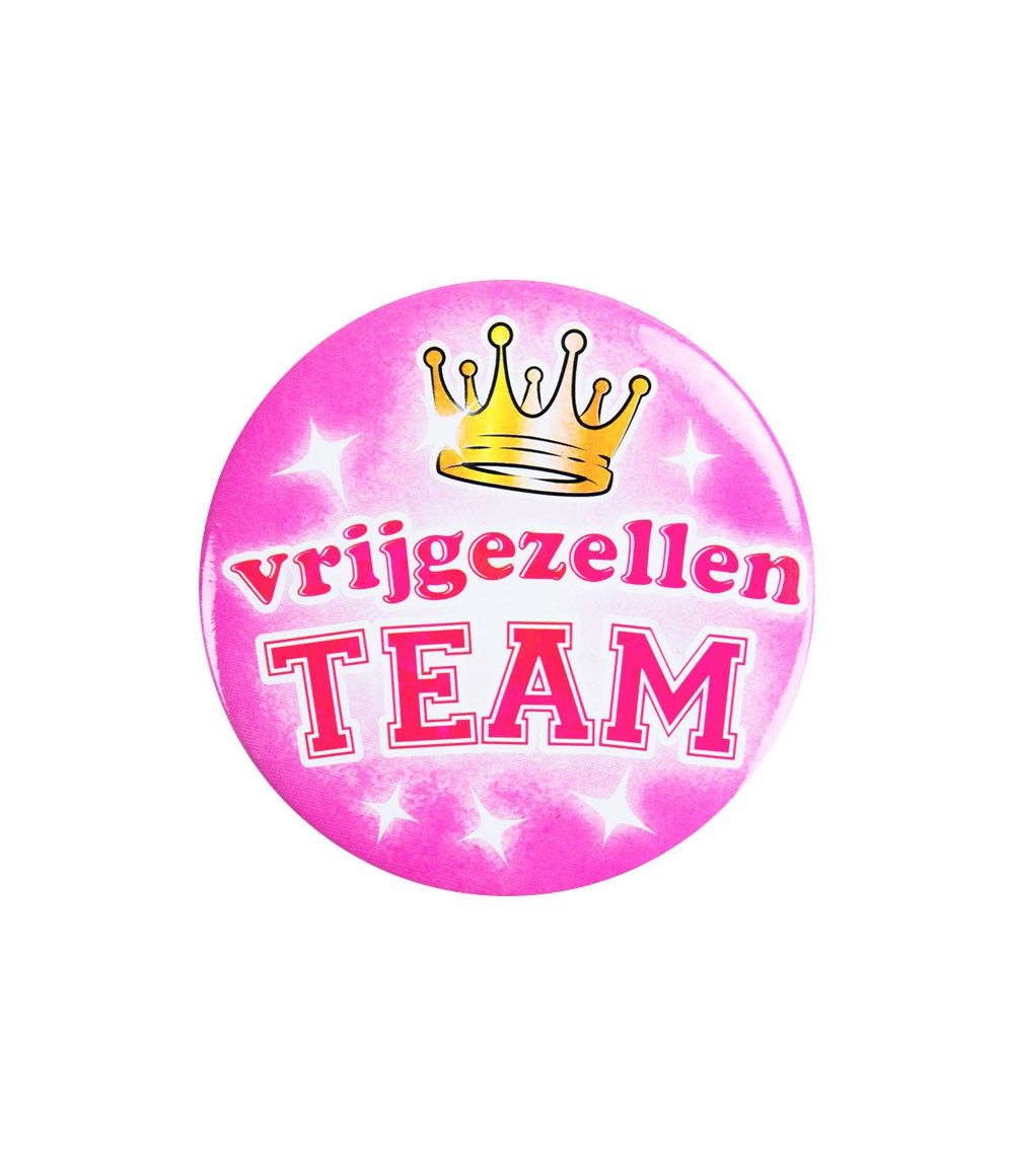 Button Vrijgezellenteam Vrouw
