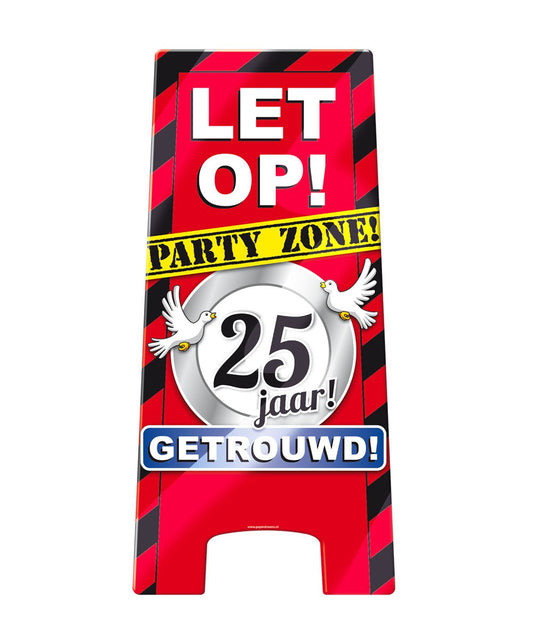 Warning Sign 25 jaar getrouwd