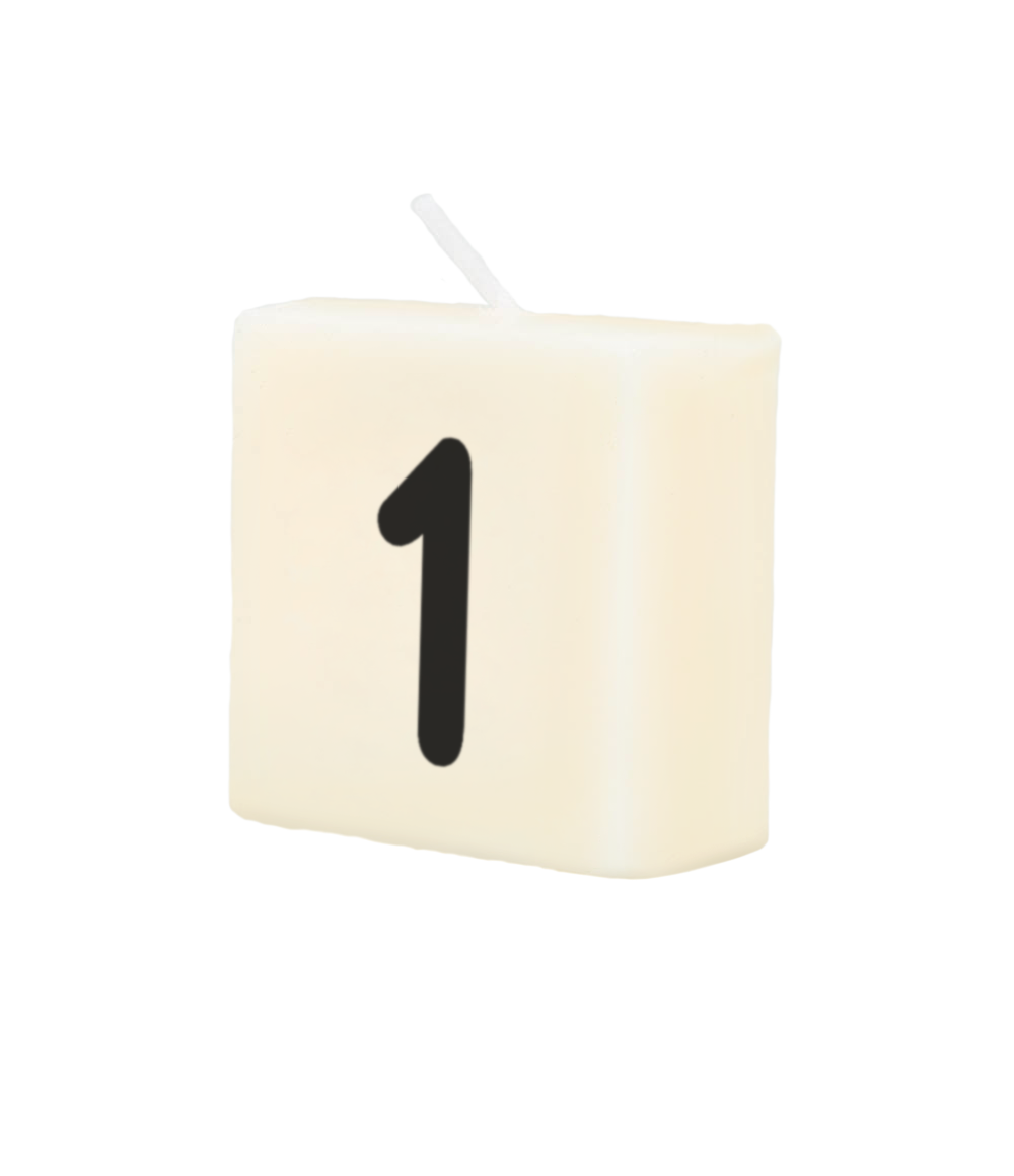Cijferkaarsje 1