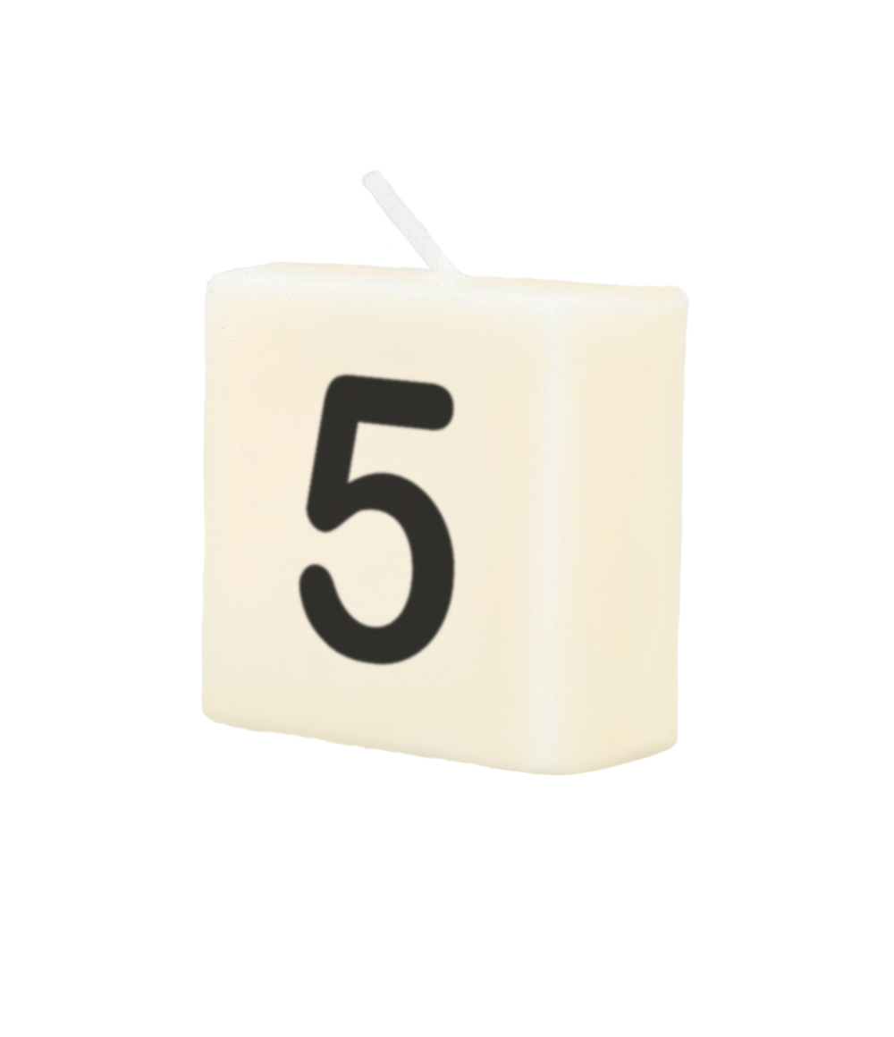 Cijferkaarsje 5
