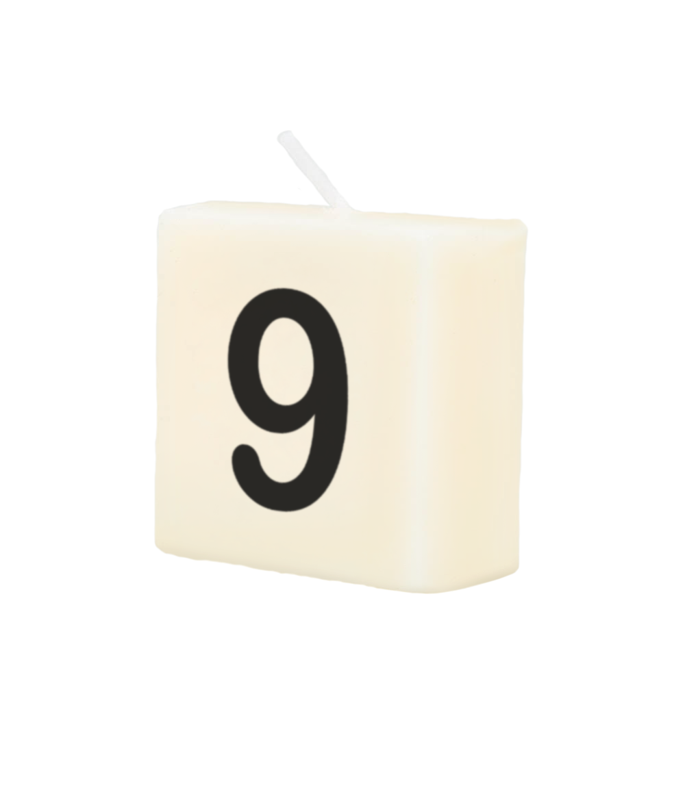 Cijferkaarsje 9