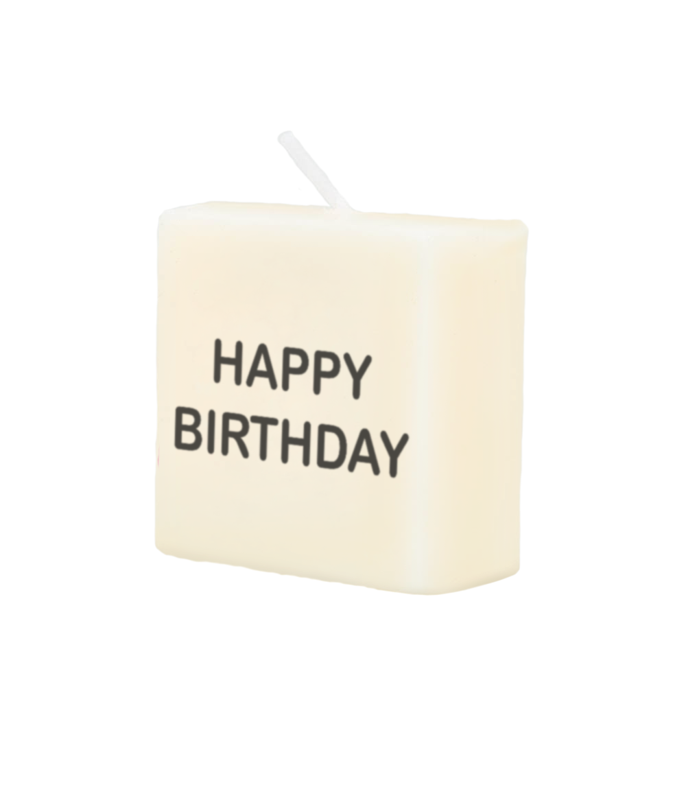 Blokkaarsje Happy Birthday