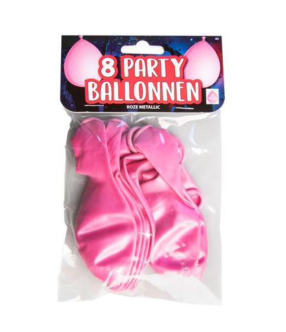 Ballonnen Metallic Roze 30cm