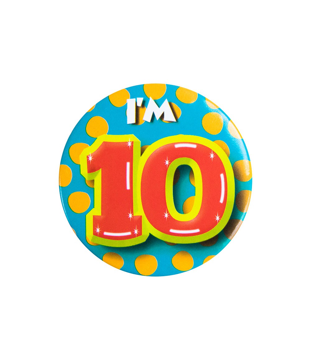 Button 10 jaar