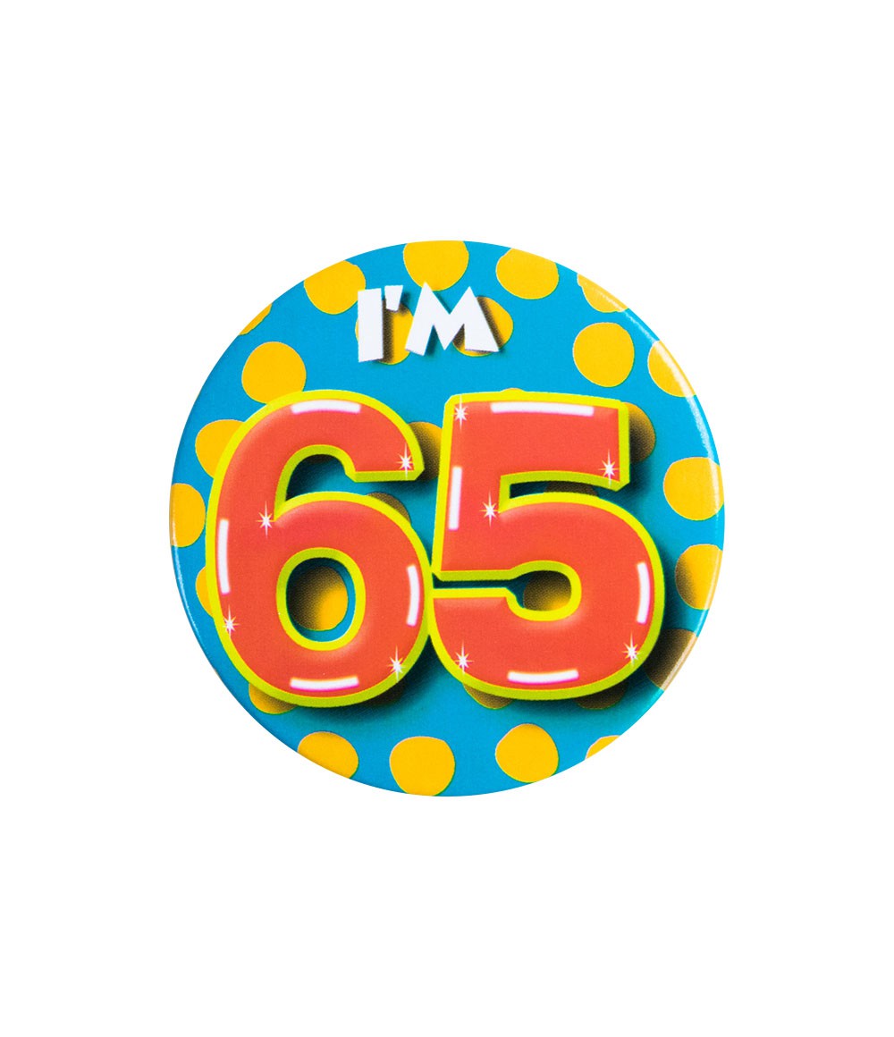Button 65 jaar