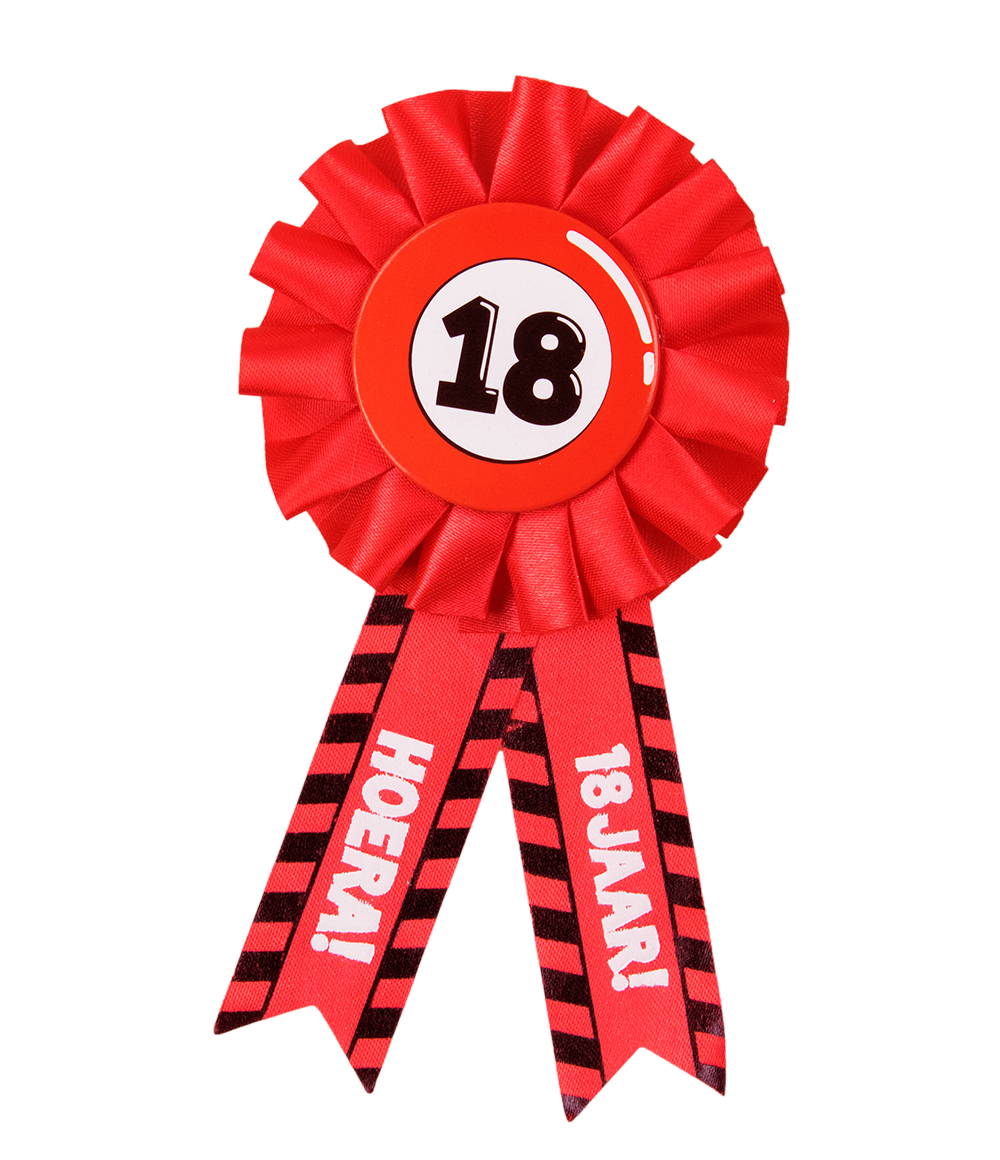 Party Rozet 18 jaar