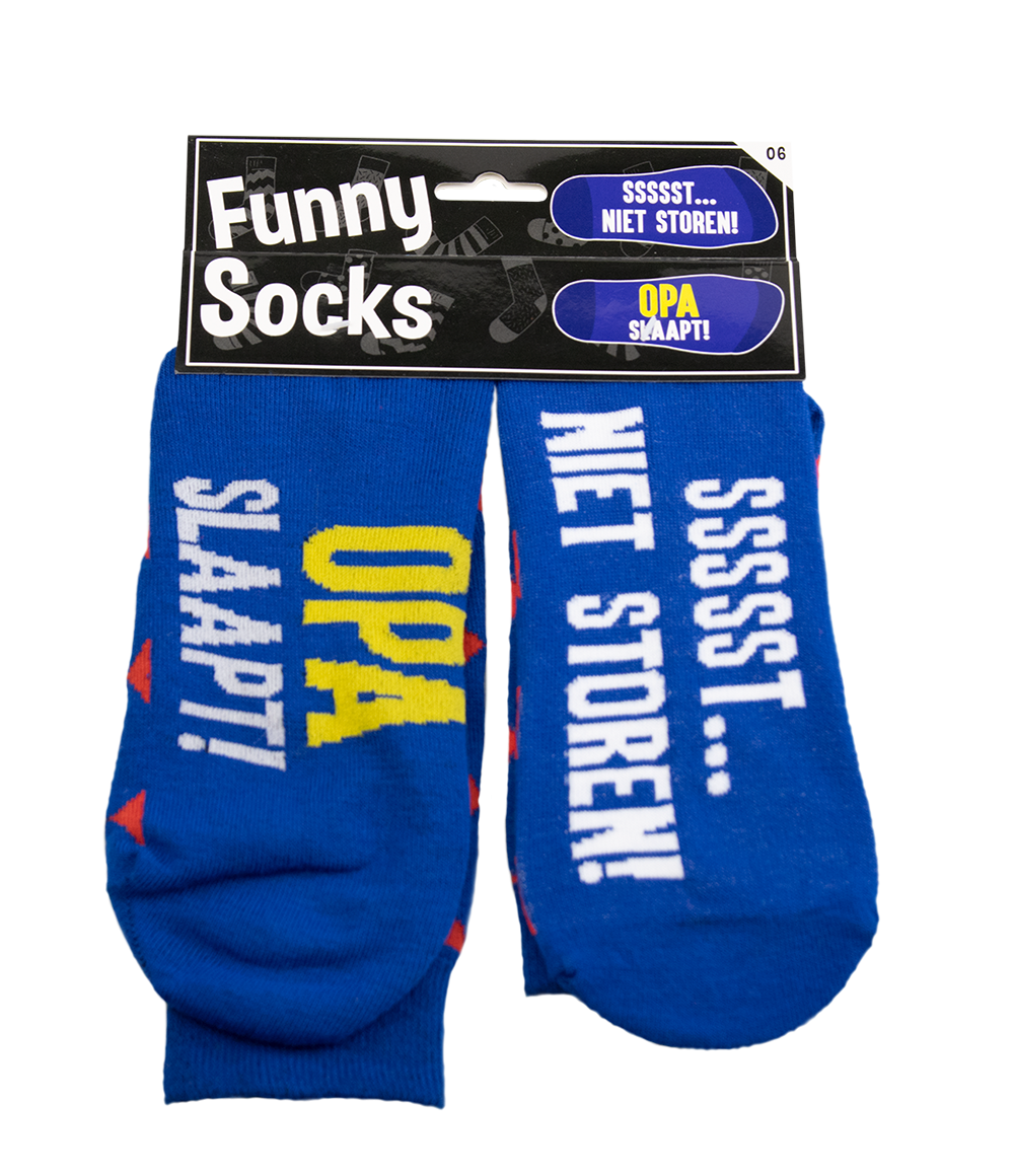 Funny Socks Opa slaapt