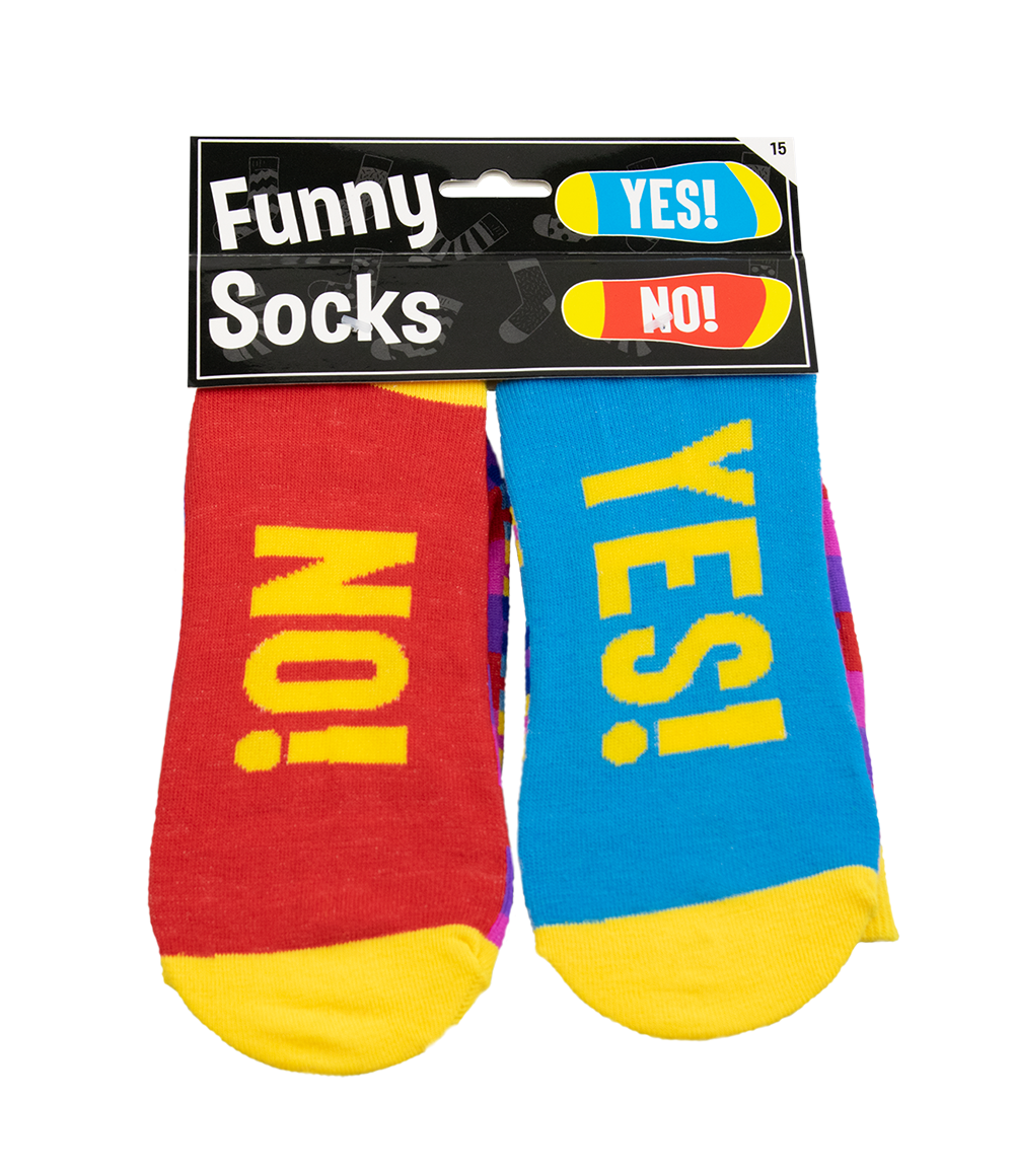 Funny Socks Yes No