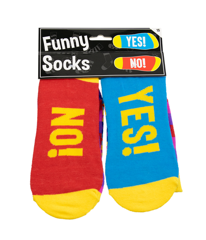 Funny Socks Yes No