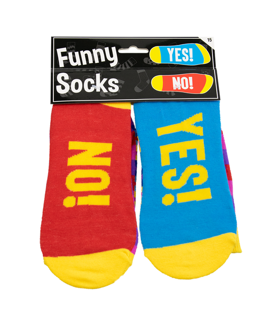 Funny Socks Yes No