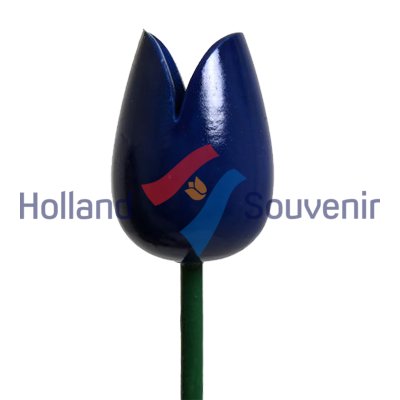 Houten Tulp Blauw