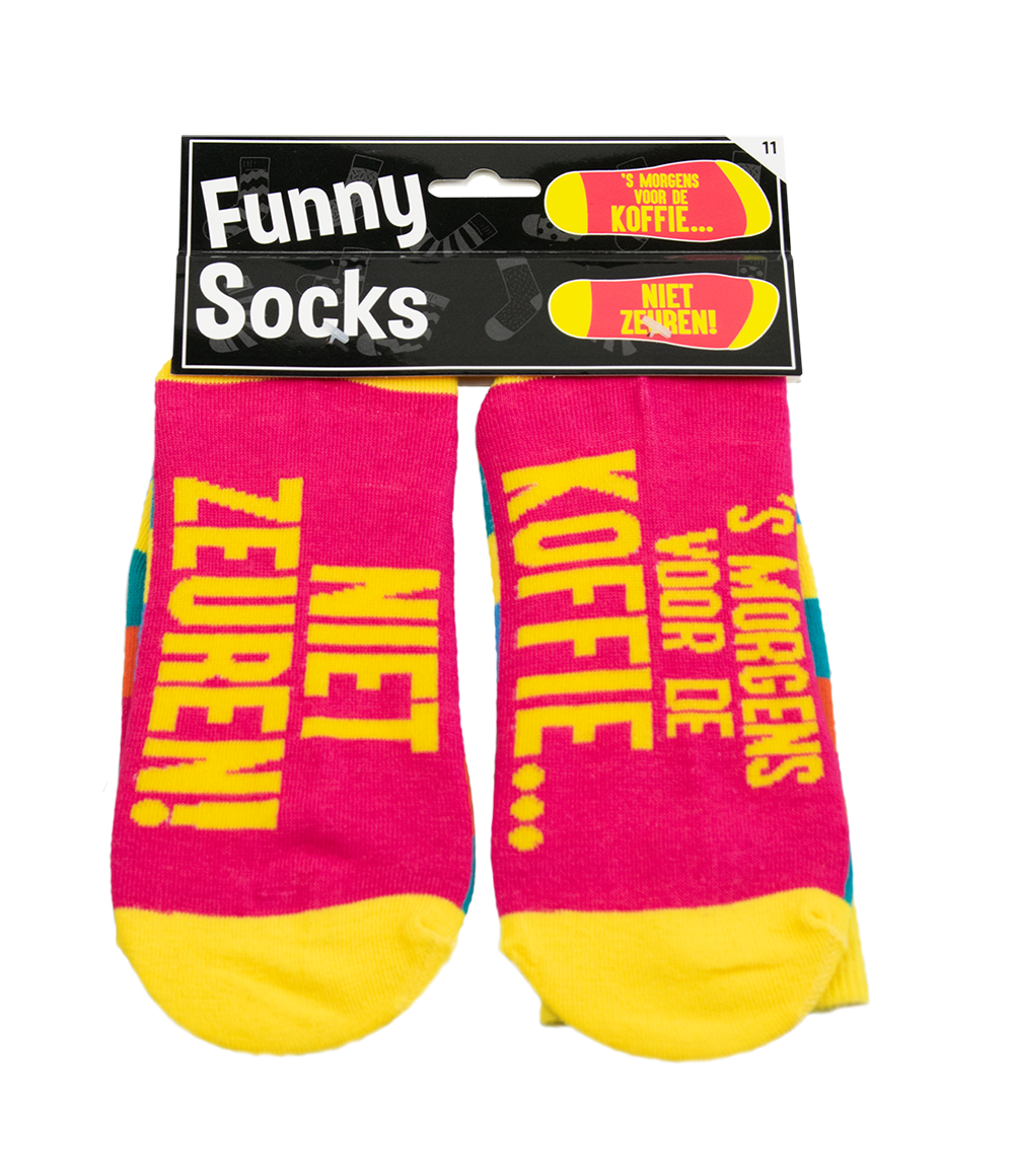 Funny Socks Koffie niet zeuren