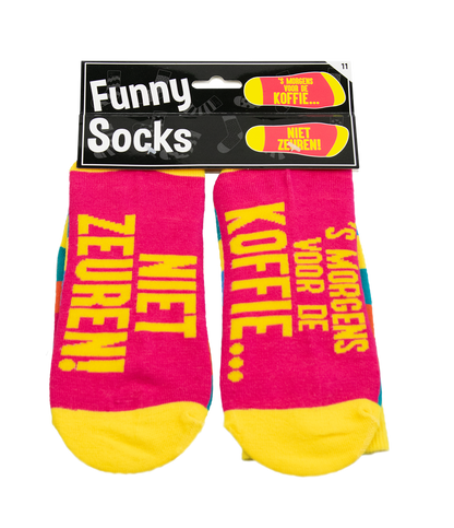 Funny Socks Koffie niet zeuren