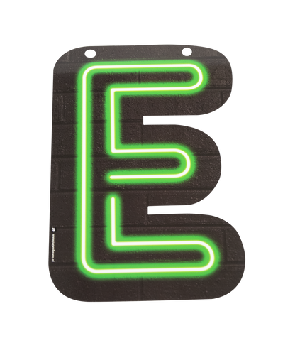 Neon Letter E