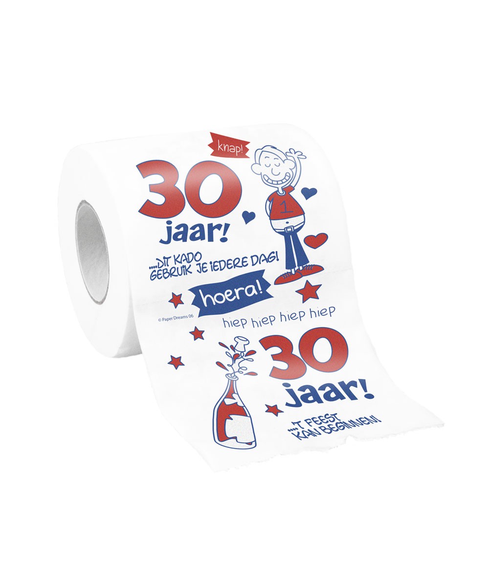 Toiletpapier 30 jaar Man