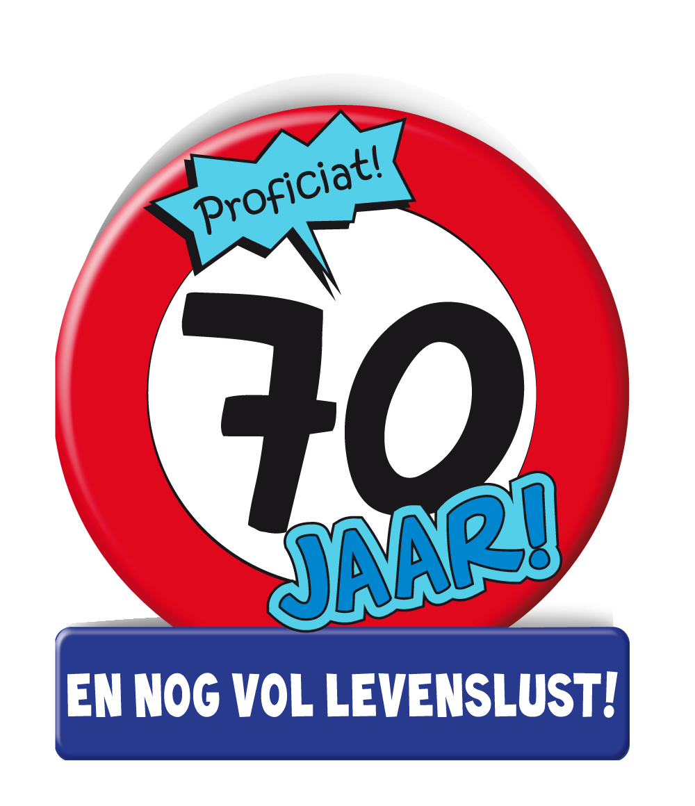 Wenskaart 70 jaar Verkeersbord