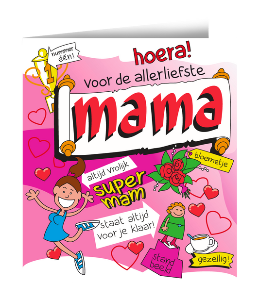 Wenskaart Mama Cartoon