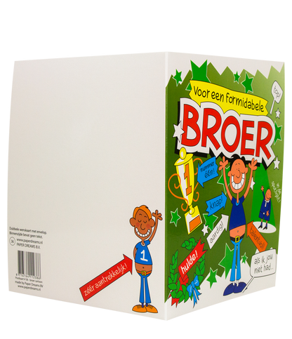 Wenskaart Broer Cartoon