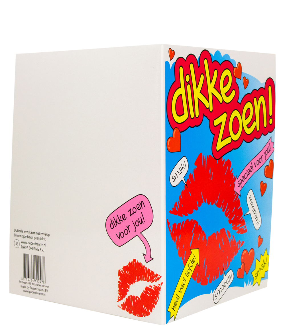 Wenskaart Dikke Zoen