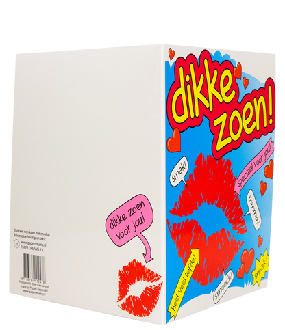 Wenskaart Dikke Zoen