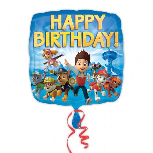 Folieballon Happy Birthday Paw Patrol