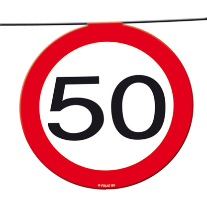 Slingerlijn 50 jaar Verkeersbord