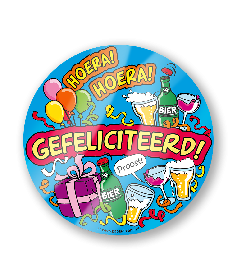 Bierviltjes Gefeliciteerd