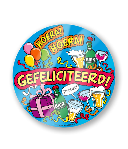 Bierviltjes Gefeliciteerd
