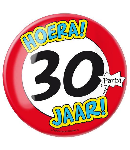 Button XL 30 jaar