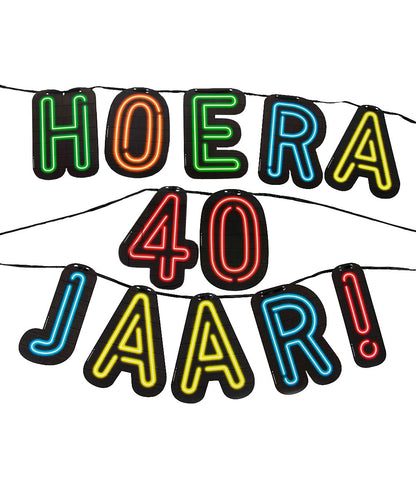 Neon Letterslinger 40 jaar