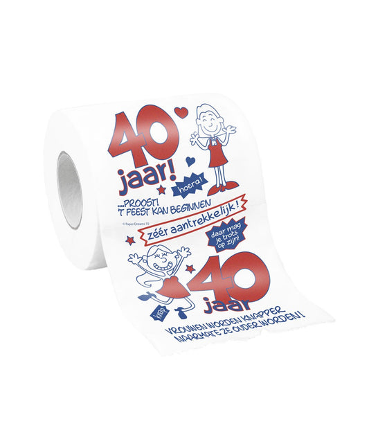 Toiletpapier 40 jaar Vrouw