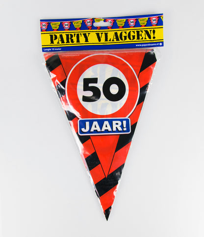 Vlaggenlijn 50 jaar Verkeersbord