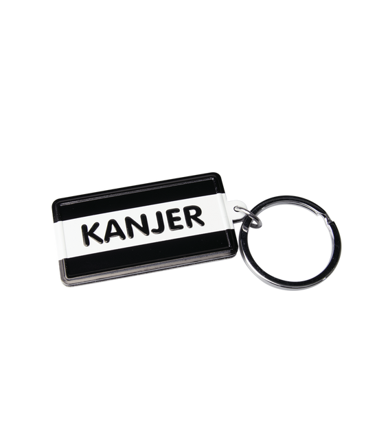 Sleutelhanger Kanjer Black and White