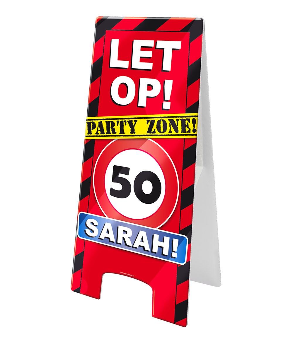 Warning Sign Sarah 50 jaar
