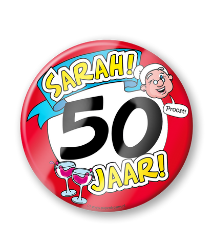 Bierviltjes Sarah 50 jaar