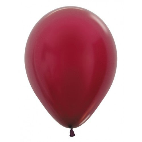 Ballon Metallic Burgundy 12cm
