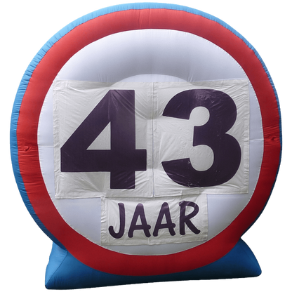 Verkeersbord Leeftijd of Jubileum