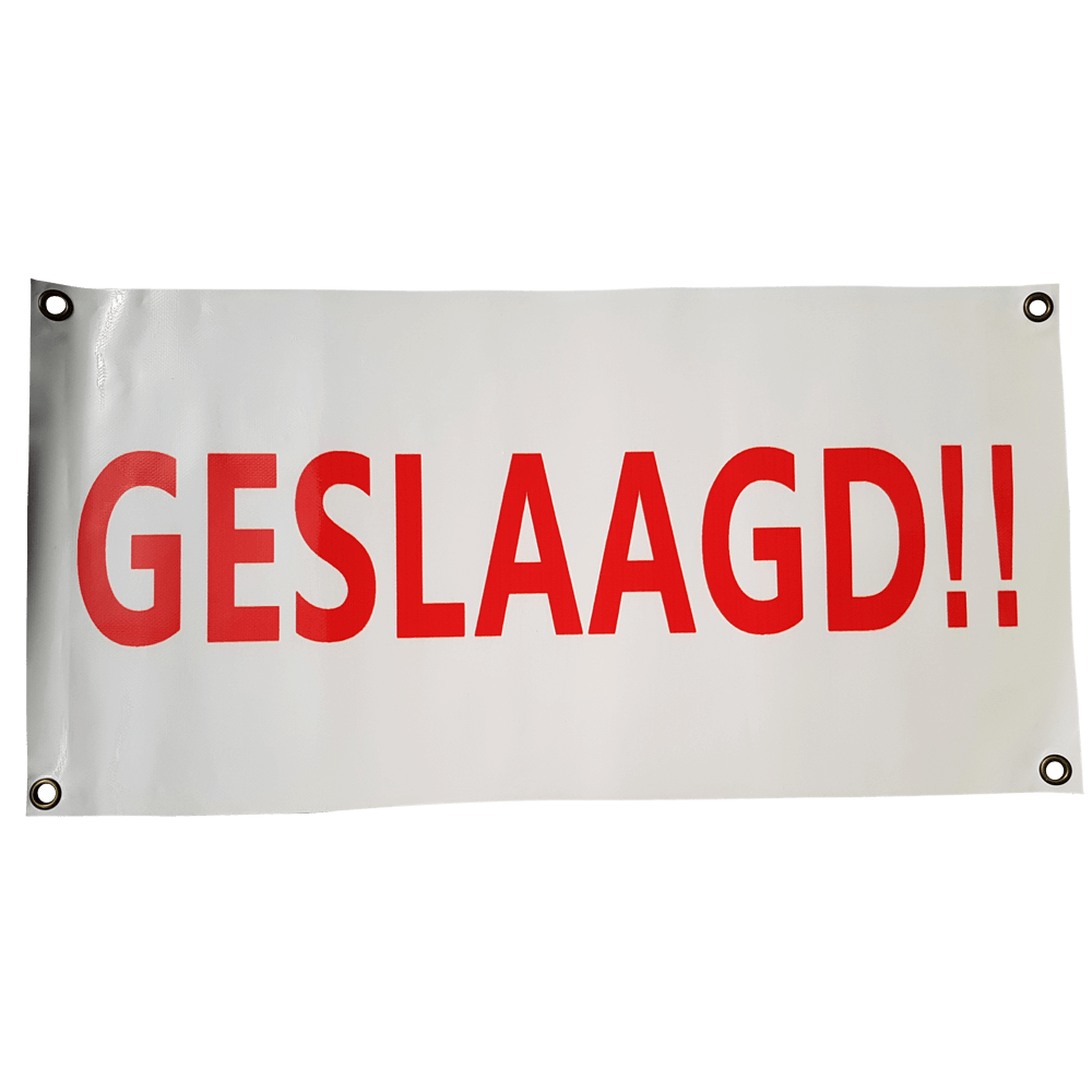 Banner Geslaagd