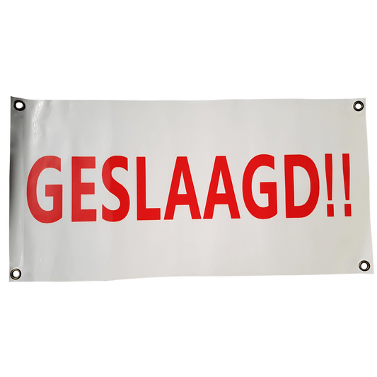 Banner Geslaagd