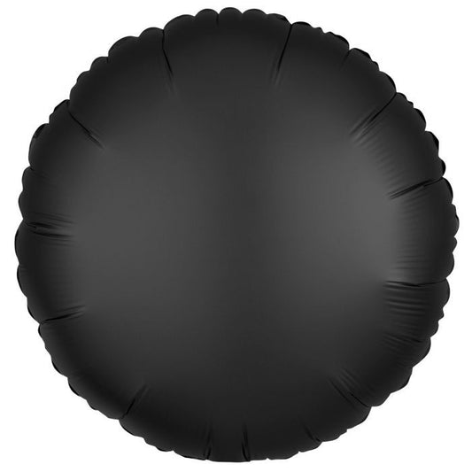 Folie ballon Rond Onyx zwart