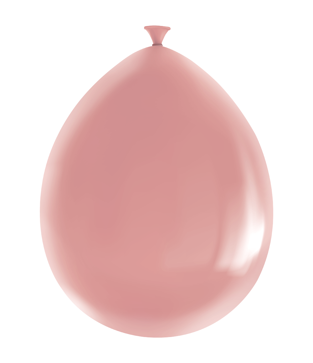 Ballonnen Metallic rosé goud 30cm