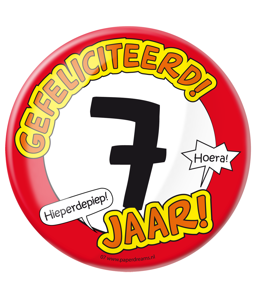 Button XL 7 jaar