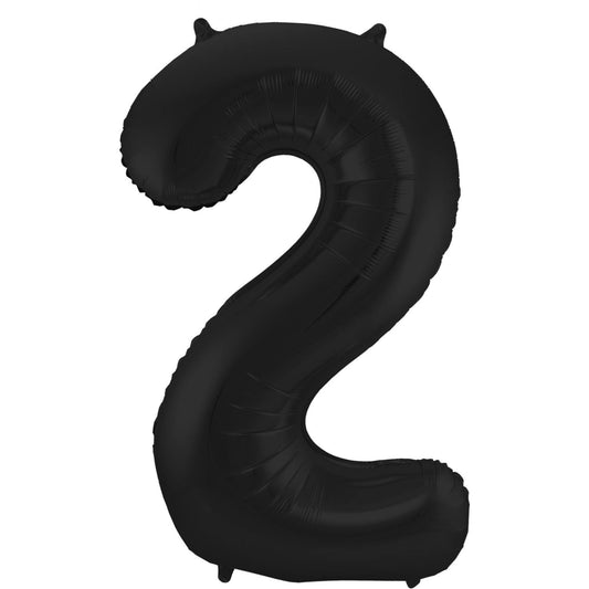 Grote Folieballon 2 zwart