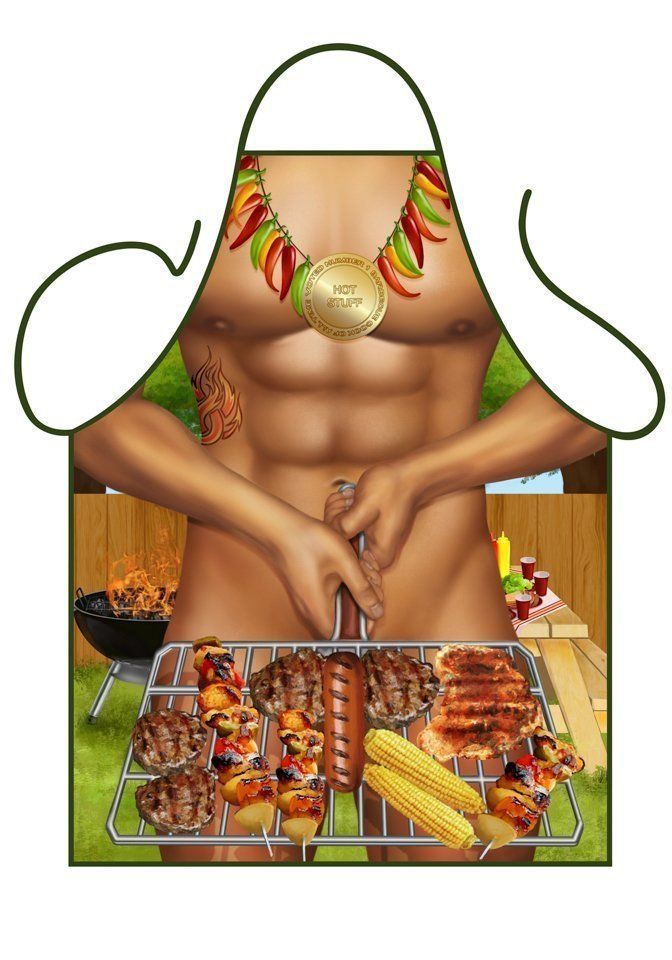 Fun Schort Barbecue man