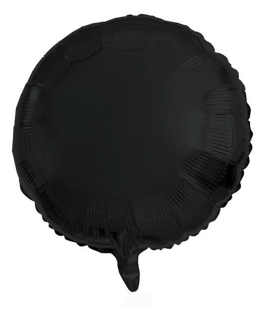 Folie ballon mat Zwart rond